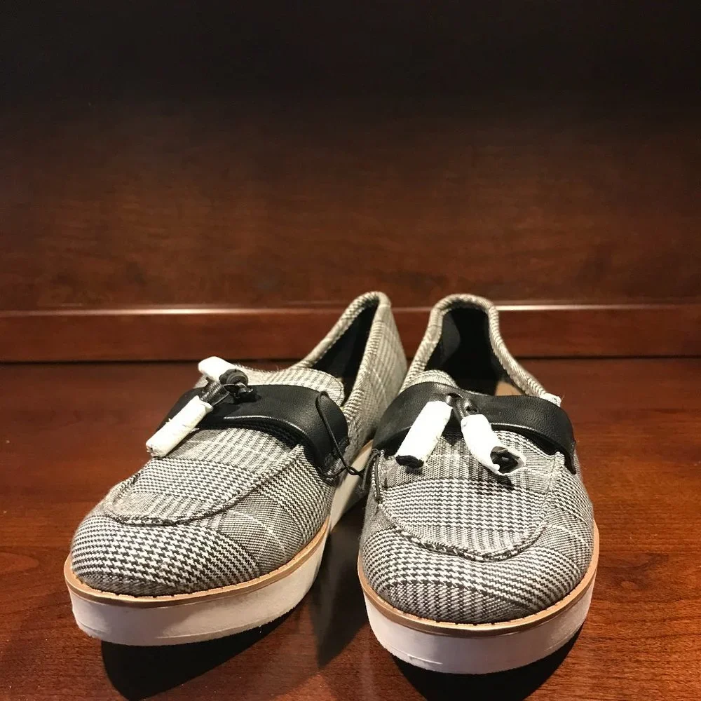 PARKER & SKY PLAID NEW WMN'S 9M TASSEL LOAFERS
